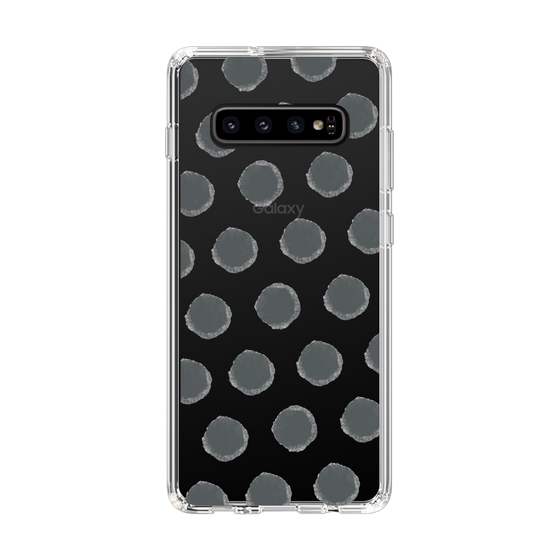 Slim Protection Case［ Original - Favorite Color Polka Dots - Black ］
