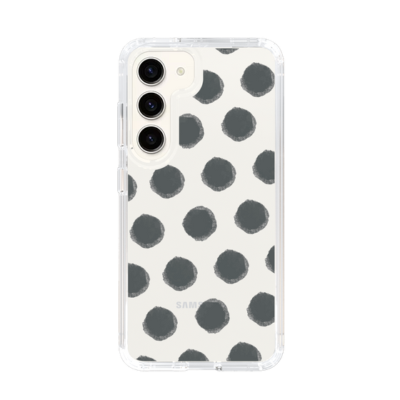 Slim Protection Case［ Original - Favorite Color Polka Dots - Black ］