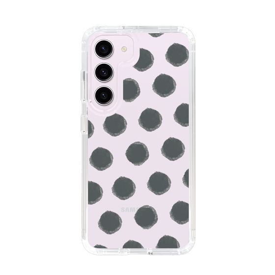 Slim Protection Case［ Original - Favorite Color Polka Dots - Black ］