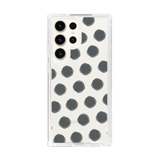 Slim Protection Case［ Original - Favorite Color Polka Dots - Black ］