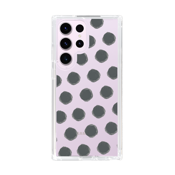 Slim Protection Case［ Original - Favorite Color Polka Dots - Black ］