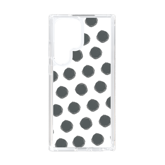 Slim Protection Case［ Original - Favorite Color Polka Dots - Black ］