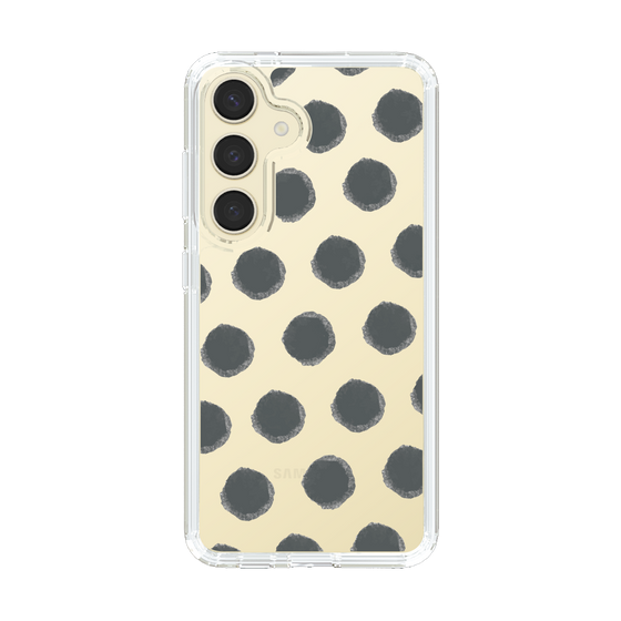 Slim Protection Case［ Original - Favorite Color Polka Dots - Black ］