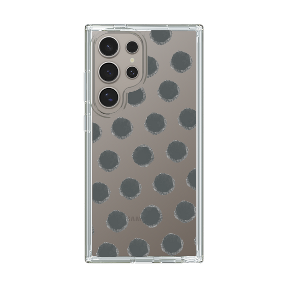 Slim Protection Case［ Original - Favorite Color Polka Dots - Black ］