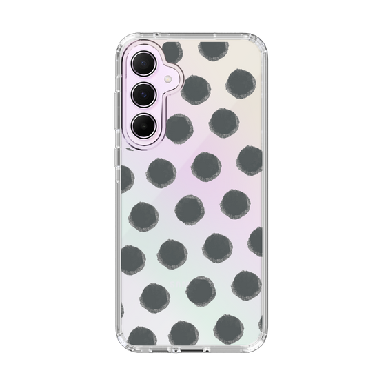 Slim Protection Case［ オリジナル - 推し色水玉 - ブラック ］