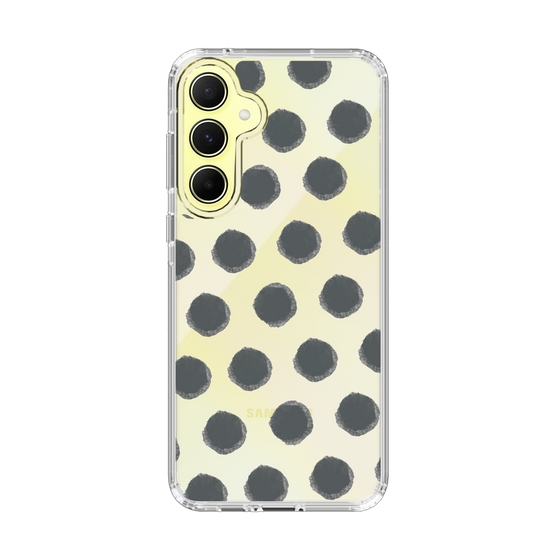 Slim Protection Case［ オリジナル - 推し色水玉 - ブラック ］