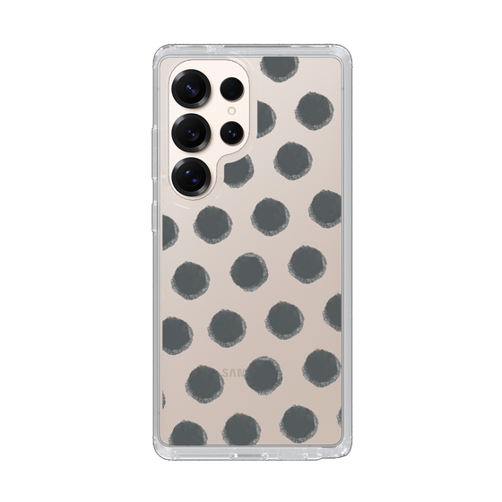 Slim Protection Case［ Original - Favorite Color Polka Dots - Black ］