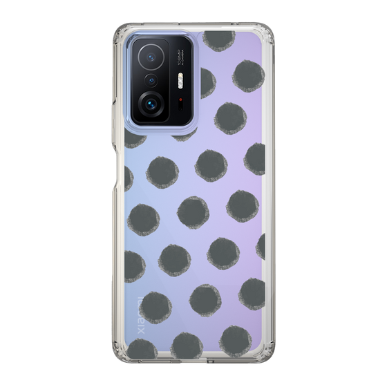 Slim Protection Case［ Original - Favorite Color Polka Dots - Black ］