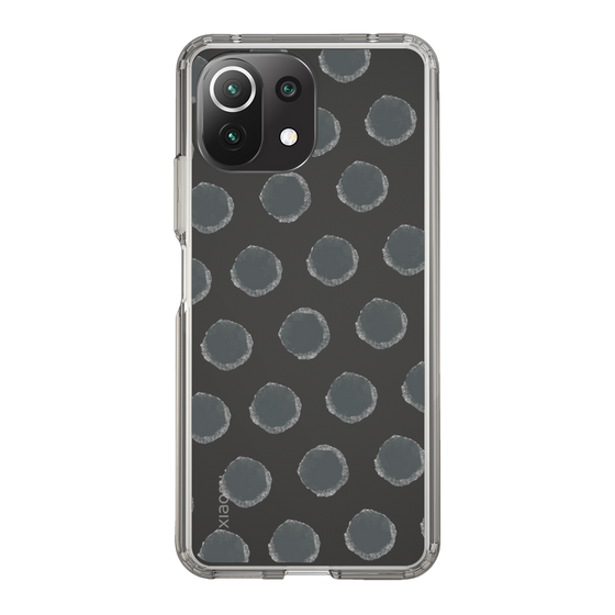 Slim Protection Case［ Original - Favorite Color Polka Dots - Black ］