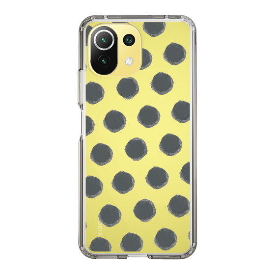 Slim Protection Case［ Original - Favorite Color Polka Dots - Black ］