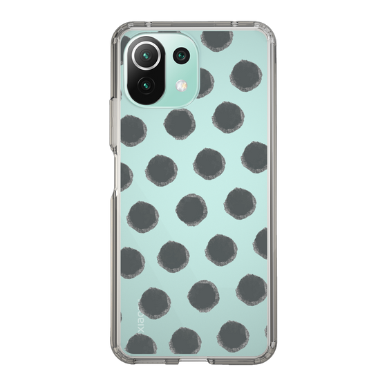 Slim Protection Case［ Original - Favorite Color Polka Dots - Black ］