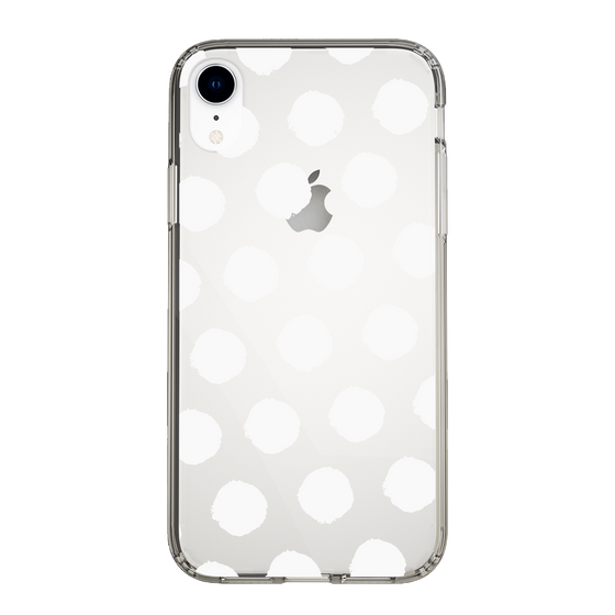 Slim Protection Case［ Original - Favorite Color Polka Dots - White ］