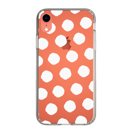Slim Protection Case［ Original - Favorite Color Polka Dots - White ］