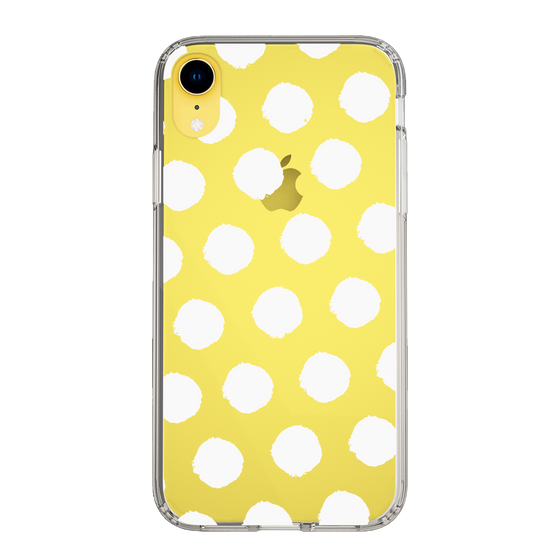 Slim Protection Case［ Original - Favorite Color Polka Dots - White ］