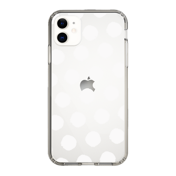 Slim Protection Case［ Original - Favorite Color Polka Dots - White ］