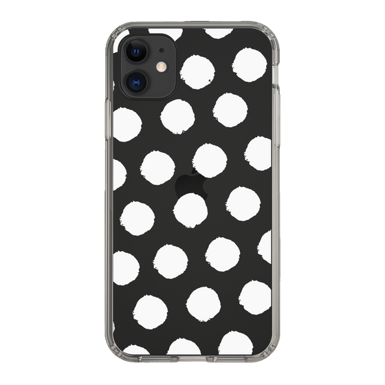 Slim Protection Case［ Original - Favorite Color Polka Dots - White ］