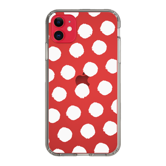 Slim Protection Case［ Original - Favorite Color Polka Dots - White ］