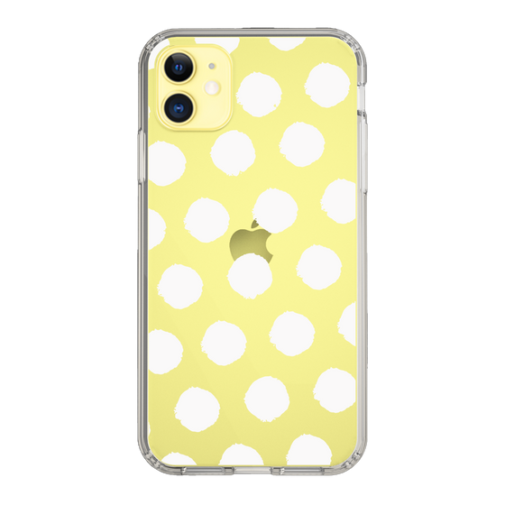 Slim Protection Case［ Original - Favorite Color Polka Dots - White ］