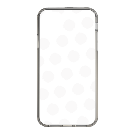 Slim Protection Case［ Original - Favorite Color Polka Dots - White ］