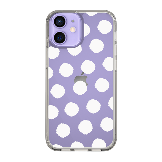 Slim Protection Case［ Original - Favorite Color Polka Dots - White ］