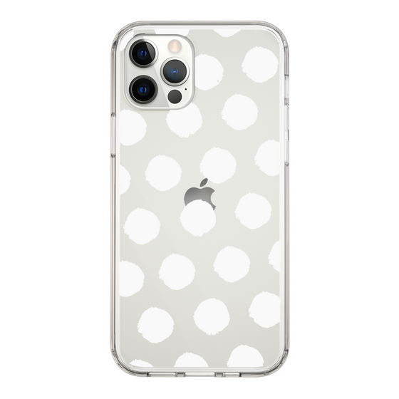Slim Protection Case［ Original - Favorite Color Polka Dots - White ］