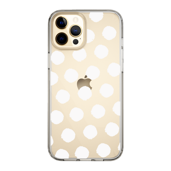 Slim Protection Case［ Original - Favorite Color Polka Dots - White ］