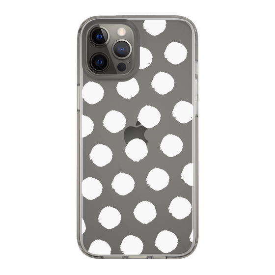 Slim Protection Case［ Original - Favorite Color Polka Dots - White ］