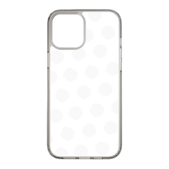 Slim Protection Case［ Original - Favorite Color Polka Dots - White ］