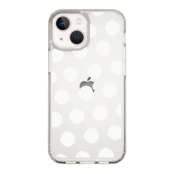 Slim Protection Case［ Original - Favorite Color Polka Dots - White ］
