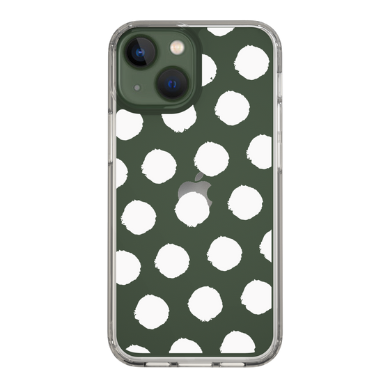 Slim Protection Case［ Original - Favorite Color Polka Dots - White ］