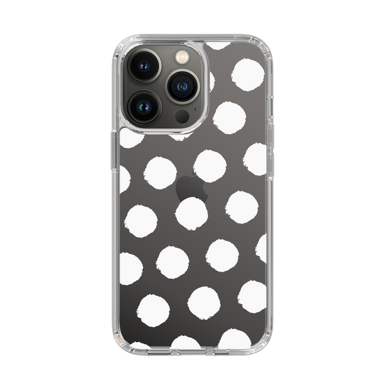 Slim Protection Case［ Original - Favorite Color Polka Dots - White ］