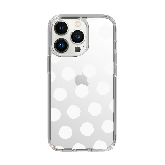 Slim Protection Case［ Original - Favorite Color Polka Dots - White ］
