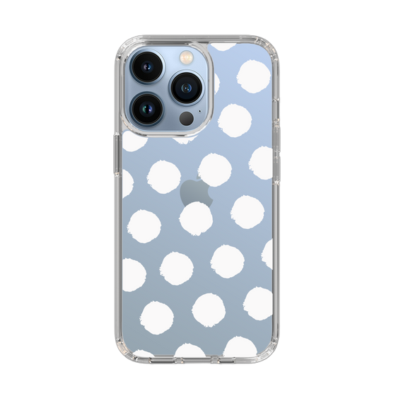 Slim Protection Case［ Original - Favorite Color Polka Dots - White ］