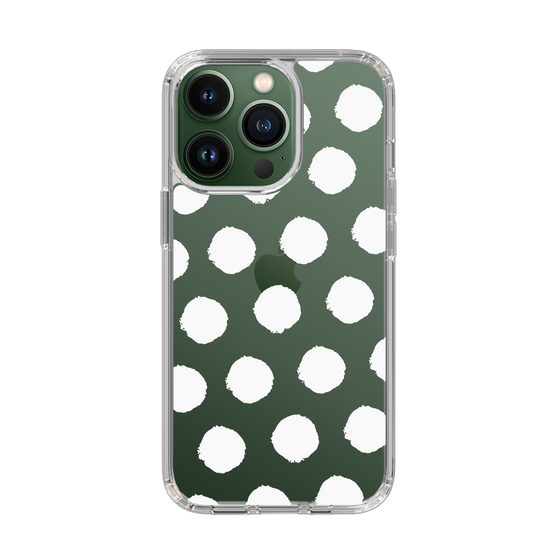 Slim Protection Case［ Original - Favorite Color Polka Dots - White ］