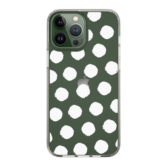 Slim Protection Case［ Original - Favorite Color Polka Dots - White ］
