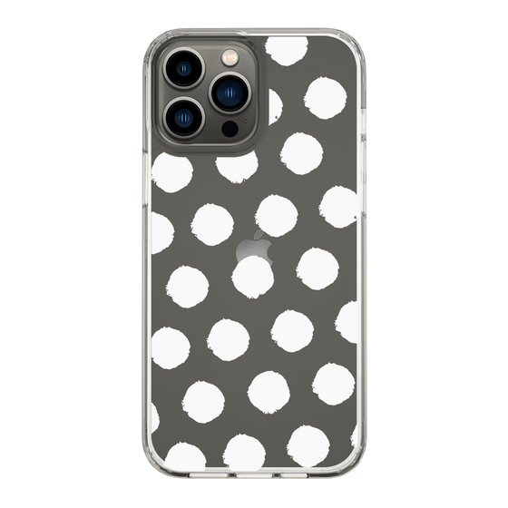 Slim Protection Case［ Original - Favorite Color Polka Dots - White ］