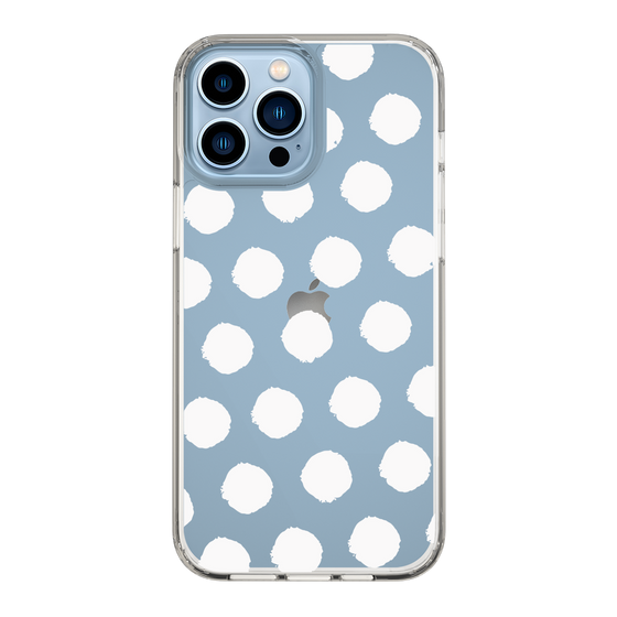 Slim Protection Case［ Original - Favorite Color Polka Dots - White ］