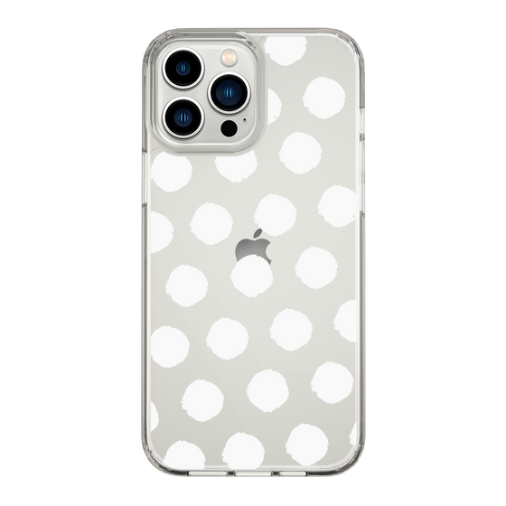 Slim Protection Case［ Original - Favorite Color Polka Dots - White ］