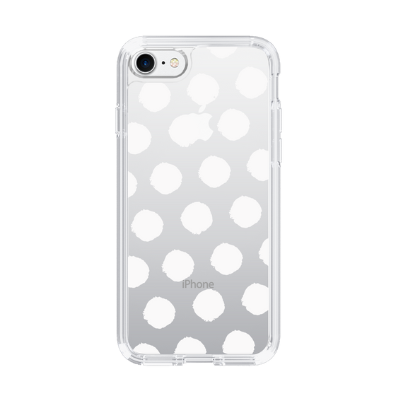 Slim Protection Case［ Original - Favorite Color Polka Dots - White ］