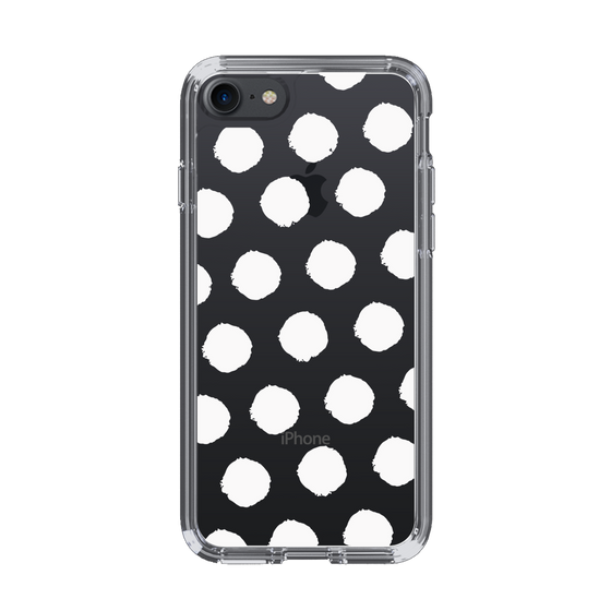 Slim Protection Case［ Original - Favorite Color Polka Dots - White ］