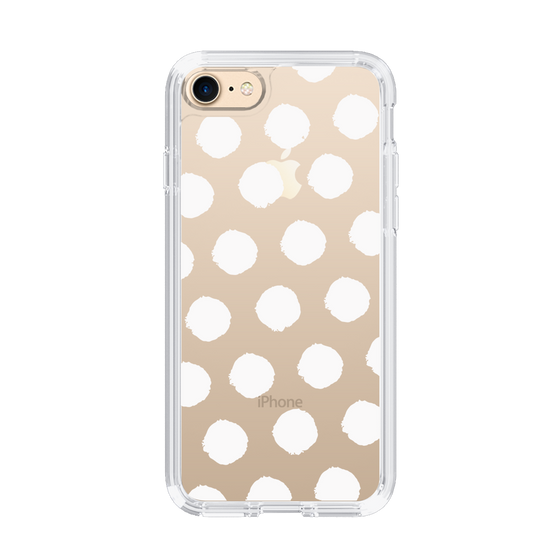 Slim Protection Case［ Original - Favorite Color Polka Dots - White ］