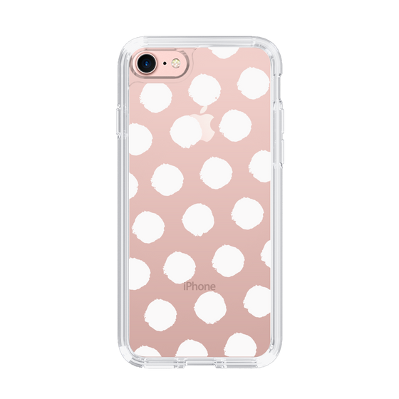 Slim Protection Case［ Original - Favorite Color Polka Dots - White ］