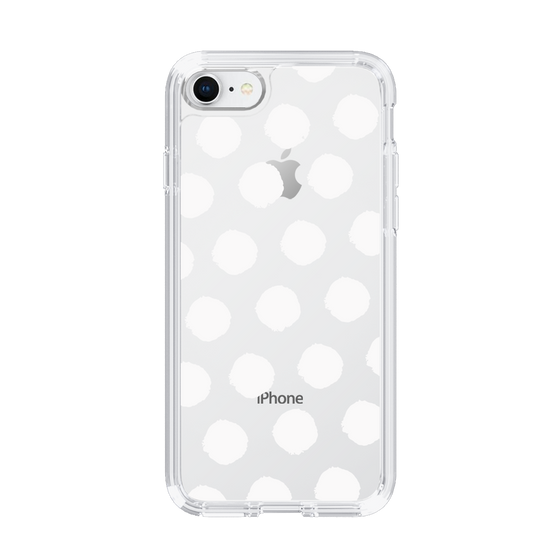 Slim Protection Case［ Original - Favorite Color Polka Dots - White ］