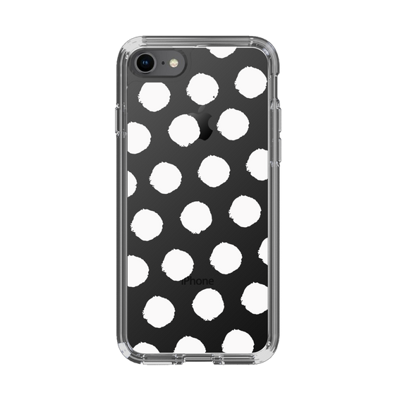 Slim Protection Case［ Original - Favorite Color Polka Dots - White ］