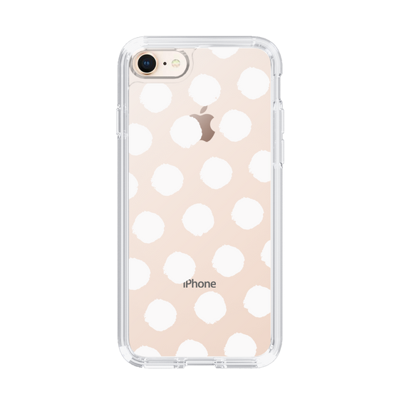 Slim Protection Case［ Original - Favorite Color Polka Dots - White ］