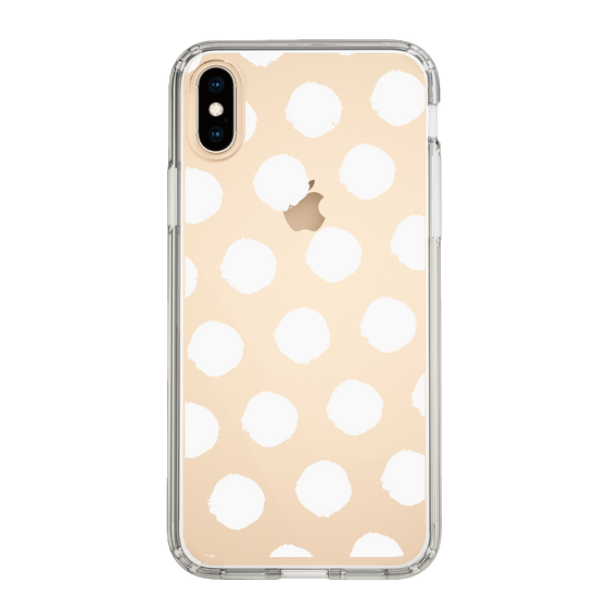 Slim Protection Case［ Original - Favorite Color Polka Dots - White ］