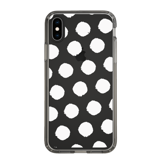 Slim Protection Case［ Original - Favorite Color Polka Dots - White ］