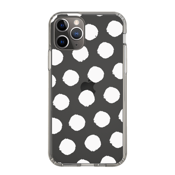 Slim Protection Case［ Original - Favorite Color Polka Dots - White ］