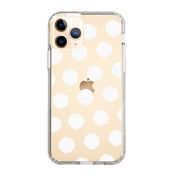 Slim Protection Case［ Original - Favorite Color Polka Dots - White ］