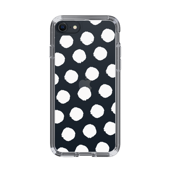 Slim Protection Case［ Original - Favorite Color Polka Dots - White ］